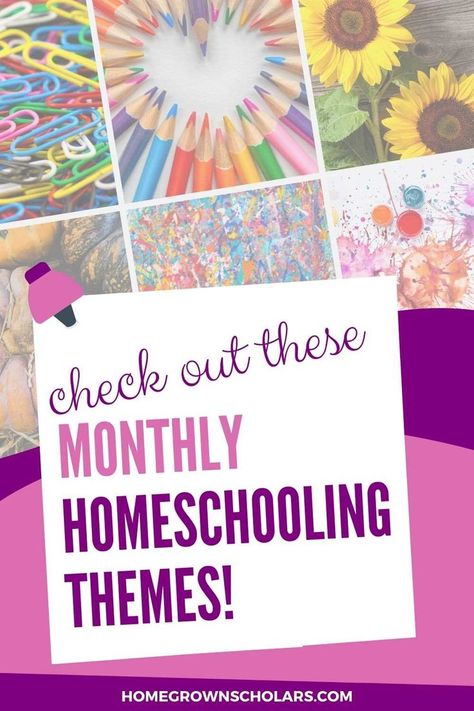 Looking for help with homeschooling planning? If you need some inspiration, check out these homeschooling themes for each month of the year! Homeschool Themes, Benefits Of Homeschooling, Organizational Hacks, Encouraging Thoughts, How To Teach Kids, Homeschool Schedule, Monthly Themes, Homeschool Organization, Homeschool Activities