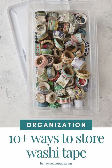 Washi Tape Organization, Diy Washi Tape Dispenser, Diy Washi Tape Storage, Relaxing Crafts, Washi Tape Holder, Diy Washi Tape Crafts, Organization Crafts, Washi Tape Collection, Washi Storage