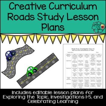 This product contains Creative Curriculum Roads Study lesson plans. It contains Exploring the Topic, Investigations 1-5, and Celebrating Learning. The curriculum must be purchased in order to be able to follow these lesson plans. Please feel free to contact me with any questions you may have.*Please note that the preview is of the Beginning of the year lesson plans, but these are the Roads Study lesson plans. Wheels Lesson Plan Preschool, Creative Curriculum Roads Study, Study Lesson, Creative Curriculum, Preschool Lesson Plans, Amazing Race, Preschool Ideas, The Beginning, Lesson Plans