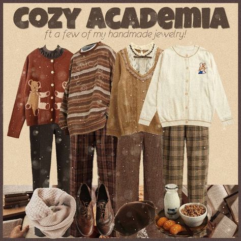 Cozy Academia Outfit, Cozy Academia Aesthetic, Cozy Academia, Ravenclaw Outfit, Dark Academia Outfits, Fancy Shirt, Academia Outfits, Academia Style, Dark Academia Fashion