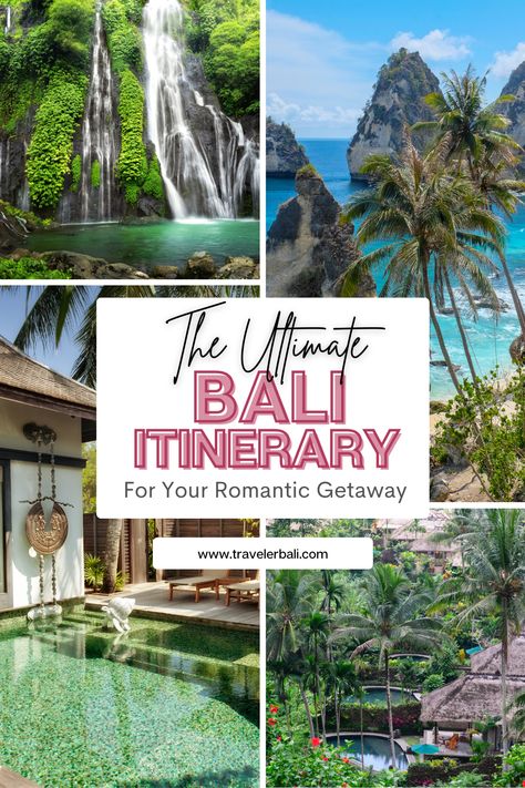 Here is a perfect 7-day Bali honeymoon itinerary that covers the best of Bali and allows you to have a romantic and unforgettable experience. | bali itinerary one week | Perfect bali itinerary | ultimate bali itinerary | Bali honeymoon 1 week | bali honeymoon 7 days | Bali itinerary for one week | things to do in Bali Indonesia | romantic honeymoon in bali | Bali guide | bali travel itinerary | bali waterfalls | bali rice fiels | bali temples | bali beaches | #Bali #Indonesia #travelguide Traveling To Bali, Bali Honeymoon Itinerary, Bali Itinerary One Week, Honeymoon In Bali, Bali Temples, Asia Honeymoon, Lovina Bali, Honeymoon Itinerary, Asian Destinations