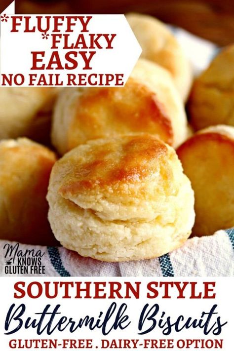 Easy fluffy and flaky biscuits made in just minutes! This is tried and true, no fail recipe that makes perfect gluten-free biscuits every time. The recipe also has a dairy-free and vegan (egg-free) option. #glutenfree #dairyfree #vegan Non Dairy Biscuits, Gf Buttermilk Biscuits, Biscuits No Eggs, Biscuit Recipe Gluten Free, Pillsbury Gluten Free Flour Recipes, Easy Gluten Free Biscuits Simple, Quick Gluten Free Biscuits, Best Gluten Free Biscuits, Gf Df Biscuits