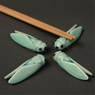 Cicada Porcelain Chopstick Rest Rack Stand Spoon Fork Ceramic Holder Tray Decor  | eBay Chopstick Holders, Ceramic Holder, Babe Cave, Sculptures Céramiques, Stickers Kawaii, Chopstick Holder, Organic Forms, Chopstick Rest, Ceramic Hand