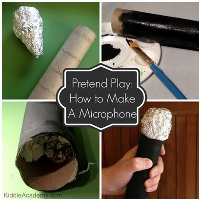 How To Make A Microphone, Homemade Microphone, Weather Dramatic Play, Weather Station Dramatic Play, Festa Rock Roll, Preschool Weather, Weather Theme, Kids Play Toys, Dramatic Play Preschool