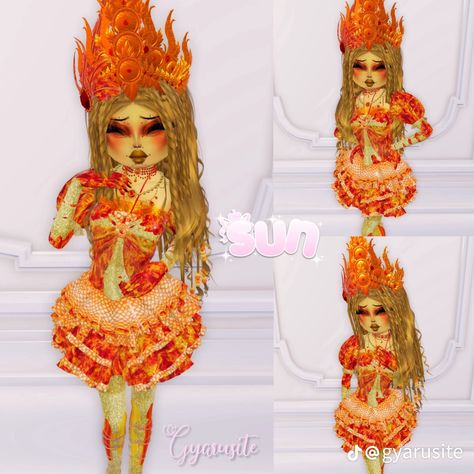 Sun And Moon Dti Outfit, Sun Dress To Impress, Sun And Moon Dress To Impress, Sun And Moon Dress, Gold Hex, Roblox Dress, Dti Hacks, Moon Dress, Dti Outfits