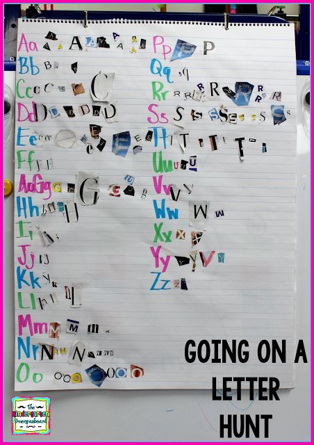 Use magazines to practice letter recognition!  Click here to see how to have… Letter Bootcamp Kindergarten, Letter U Activities For Kindergarten, A Letter From Your Teacher Activities, Letter Hunt, Kindergarten Activity, Kindergarten Smorgasboard, Kindergarten Letters, Alphabet Kindergarten, Kindergarten Ela