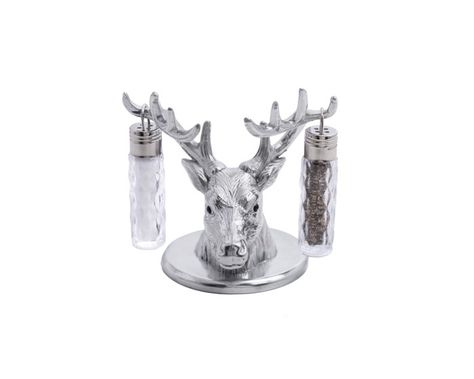 Elk Head, Wildlife Home Decor, Arthur Court, Salt And Pepper Set, Nature Decor, Nature Jewelry, Salt And Pepper Shakers, Beautiful Table, Antlers