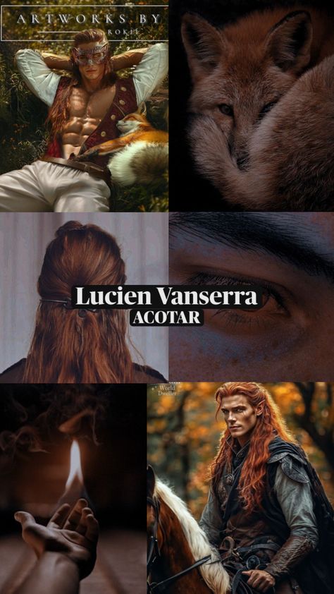 Lucien Vanserra, Court Of Thorns And Roses, Sarah J Maas Books, Romantic Fantasy, Sarah J Maas, Sarah J, Fan Book, Book Characters, Cool Artwork