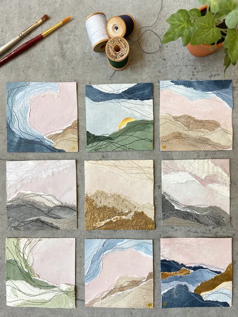 Gratitude in the Press: A Journey Through Online Publications Collage Landscape, Joy Art, Paper Weaving, Another Round, Art Exhibit, Artist Interview, Watercolor Palette, Stitching Art, Painted Paper