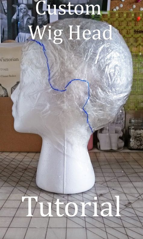 A few weeks ago I attempted to style my wig for my Rose costume, and while it looked alright on my styrofoam wig head, it looked pretty bad... Wig Ventilating, Carnaval Diy, Head Tutorial, Rose Costume, Foam Wigs, Styrofoam Head, Wig Head, Hair Doctor, Diy Wig