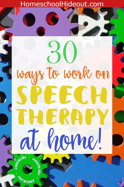 You CAN do speech therapy at home! 30 Quick and Easy activities you can try today. #speachtherapyactivities #speachtherapy Speech Therapy At Home, Speech Therapy Activities Preschool, Speech Therapy Tools, Toddler Speech, Early Intervention Speech Therapy, Preschool Speech Therapy, School Speech Therapy, Speech Therapy Games, Speech Language Activities