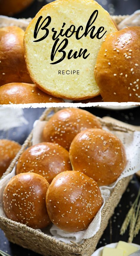 Hamburger Brioche Bun, Quick Brioche Buns, Best Brioche Bun Recipe, Yeast Burger Buns, Fluffy Burger Buns, Fluffy Hamburger Buns Recipe, Sweet Hamburger Buns, Best Burger Buns Recipe, Fast Burger Buns