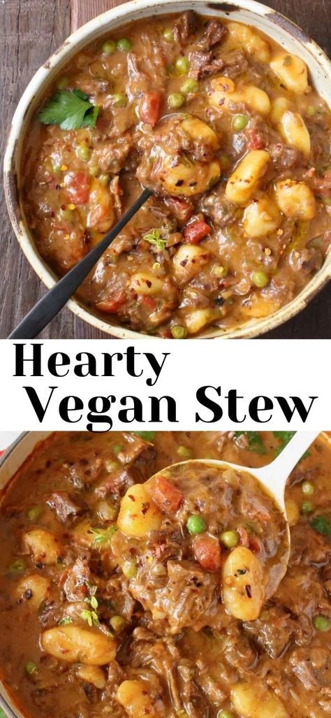 Vegetarian Red Potato Recipes, Vegan Lao Food, Healthy Hearty Vegetarian Meals, Easy To Make Vegan Meals, Vegan Soups And Stews Slow Cooker, Healthy Whole Food Plant Based Recipes, Thick Vegan Soup, Sweet Potato Stew Vegan, Vegan Stew Recipes Slow Cooker