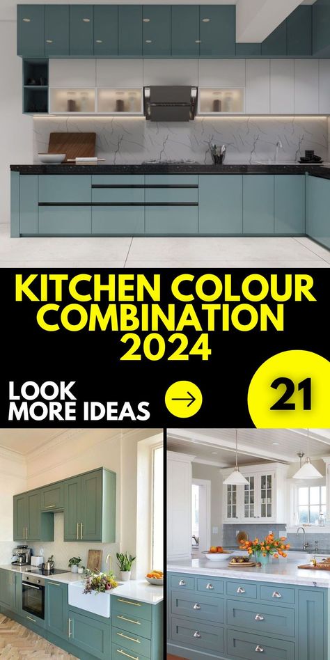 Bask in the subtle beauty of beige with our detailed 2024 guide focusing on kitchen colour combinations. Learn the art of pairing this incredibly versatile shade with a variety of other colors to curate a warm, inviting, and aesthetically pleasing kitchen environment. Immerse yourself in a world of ideas, seeking out that ideal balance that speaks to your home's unique vibe. Kichen Cabinate Color Combination, Kitchen Color Combos Colour Palettes, Kitchen Wall Colour Combination, Kitchen Interior Color Ideas, Kitchen Colour Combination 2024, Kitchen Colour Combination Color Combos, Kitchen Colours 2024, Indian Kitchen Colour Combination, Kitchen Colours Ideas Color Trends