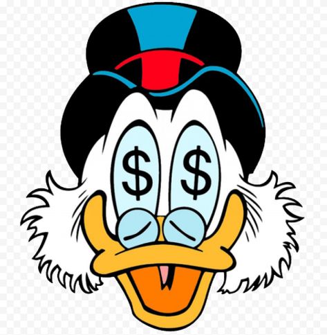 Dagobert Duck, Money Stickers, Uncle Scrooge, Dekor Diy, Scrooge Mcduck, Dope Cartoon Art, Money Talks, Cartoon Stickers, Canvas Designs