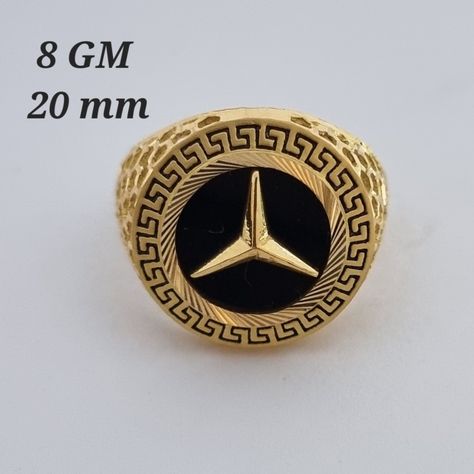 Boys Gold Ring, Men's Rings Gold Indian, Gold Mercedes, Gents Gold Ring, Gold Rings For Men, Hand Beaded Embroidery, Indian Bridal Jewelry Sets, Mens Rings Fashion, Mens Rings