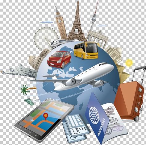 Travel And Tourism Logo, Travel And Tourism Poster Design, World Tourism Day Poster, Building Cartoon, Cartoon Earth, Travel Cartoon, Travel Png, Travel Advertising Design, Tourism Design