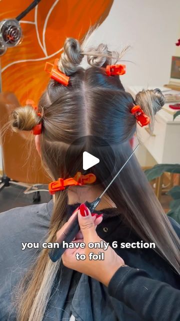 Diy Balayage Hair Step By Step, Hair Color Education, Color Frame Hair, How To Make Balayage, Different Foiling Techniques Hair Color, Full Highlight Sectioning, Bayalage Sectioning Diy, Hair Color Techniques Step By Step, Minimal Foil Placement