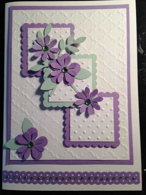 Cardmaking Ideas Birthday, Female Birthday Cards Handmade Ideas, Embossed Cards Handmade, Designer Paper Cards, Beautiful Birthday Cards, Daisy Cards, Homemade Birthday Cards, Hand Made Greeting Cards, Bday Cards