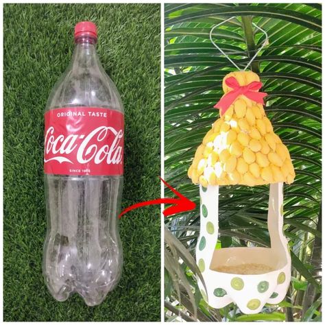 Plastic Bottle Crafts Diy, Bird Feeder Craft, Birdhouse Craft, Bird Houses Ideas Diy, Homemade Bird Feeders, Plastic Bottle Art, Diy Bird Feeder, Bird Houses Diy, Diy Birds