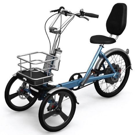 Three-wheel Bike for the Elderly and Infirm - Korean-Products.com 4 Wheel Bicycle, Three Wheel Electric Scooter, Folding Tricycle, Three Wheel Bicycle, Trike Bicycle, Foldable Electric Bike, Adult Tricycle, Tricycle Bike, Reverse Trike