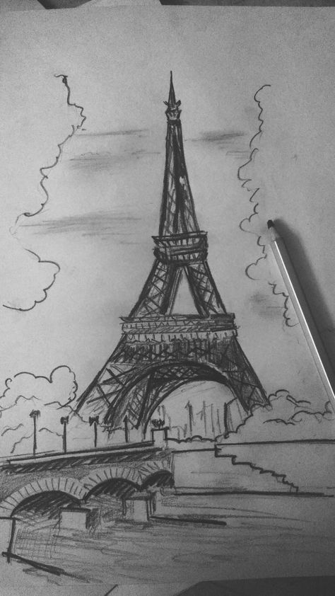 Ohhh..Paris Ohhh.. Eifel Eifell Tower Aesthetic Drawing, Efile Tower Sketch, Paris Sketch Easy, Drawing Ideas Paris, Eifell Tower Draw, Paris Art Drawings, Paris Sketch Pencil, Paris Aesthetic Drawing, Paris City Drawing