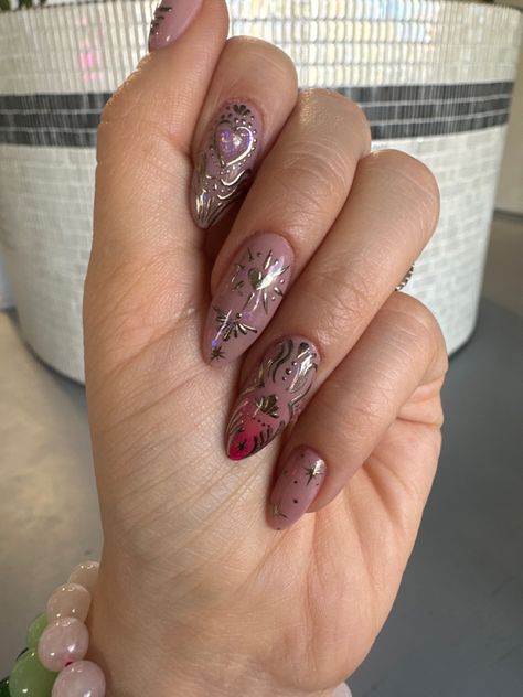 Sagrado corazon Corazon Sagrado Nails, Sagrado Corazon Nails, Nail Colors, Nail Art, Nails, Halloween, Quick Saves, Color, Art