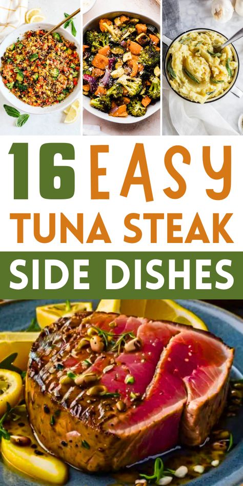 Tuna steak is a delicious, healthy, and versatile meal. It’s rich in flavor and pairs well with many different sides. Whether you like it grilled, seared, or baked, tuna steak is a great option for a quick and easy dinner.
#TunaSteak #SideDishesforTunaSteak Tuna Steaks On Grill, Sides For Tuna Steak, Tuna Steak Sides, Tuna Steak Side Dishes, Tuna Side Dish, Baked Tuna Steak, Baked Tuna Steaks, Tuna Steak Dinner, Tuna Grilled