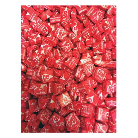 A Pound of Red Starbursts - The Cut Starburst Aesthetic, Red Starburst, Orange Candy, Budget Friendly Gift, Cherry Flavor, Gourmet Gifts, Candy Gifts, Candy Buffet, Chocolate Gifts