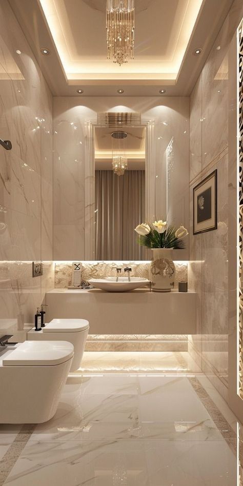 Bathroom Design Styles, Bathroom Decor Luxury, Bathroom Design Decor, Bathroom Inspiration Decor, Bathroom Design Luxury, Luxury Homes Interior, Dream Bathrooms, Elegant Bathroom, Design Your Dream House