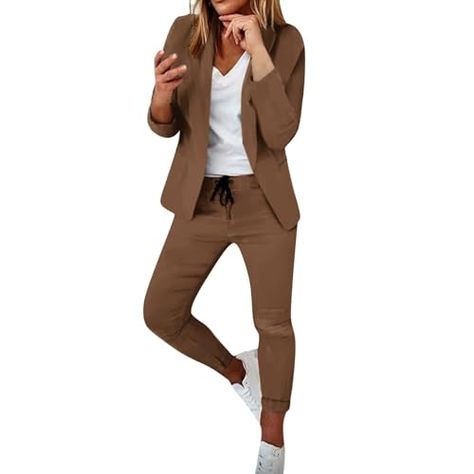 Jumpsuit Elegante, Pant Suits For Women, Blazer Casual, Slim Fit Blazer, Stylish Blazer, Womens Dress Suits, Dressy Pants, Pantsuits For Women, Blazer Set