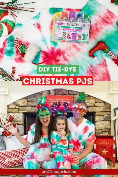 Tye Dye Christmas Shirts, Christmas Pajamas Diy, Pajamas Diy, Tulip Tie Dye, Christmas Tie Dye, Diy Christmas Shirts, Hippie Costume Halloween, Diy Tie Dye, Diy Tie Dye Designs