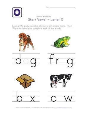 short vowel o worksheet Short Vowel O Worksheets, Vowel Sounds Kindergarten, Short O Worksheets, Long Vowel Sounds Worksheets, Phonics Ideas, Short Vowel Worksheets, Kindergarten Math Worksheets Addition, Worksheet Kindergarten, Kindergarten Math Worksheets Free