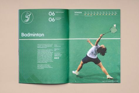 Tangent ­— Glasgow 2014 Ticketing Guide in Brochure Sports Magazine Design, Sport Editorial, Brochure Inspiration, Sports Magazine, Magazine Spreads, Booklet Design, Magazine Layout Design, Display Ads, Sports Illustrated