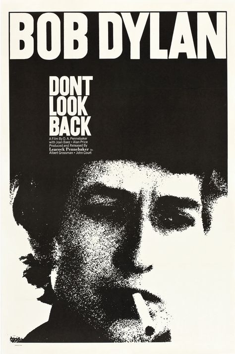 Movie Poster of the Week: 60s Verité on Notebook | MUBI Bob Dylan Poster, Music Documentaries, Robert Frank, Joan Baez, Episode Online, Dont Look Back, Janis Joplin, Movie Posters Vintage, Band Posters