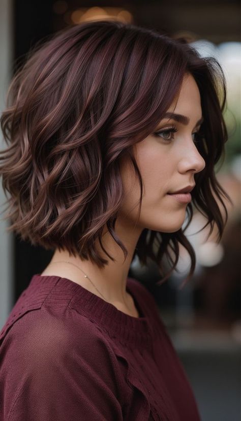 Medium Length Haircut Caramel Highlights, Shaggy Bob For Long Face, Edgy Short Hair For Plus Size Women, Textured Bobs For Thick Hair, Womens Bob Haircuts 2023, Sassy Haircuts Medium Choppy Layers, Best Cut For Fine Thinning Hair, Transition Shag Haircut, Woman’s Short Haircut