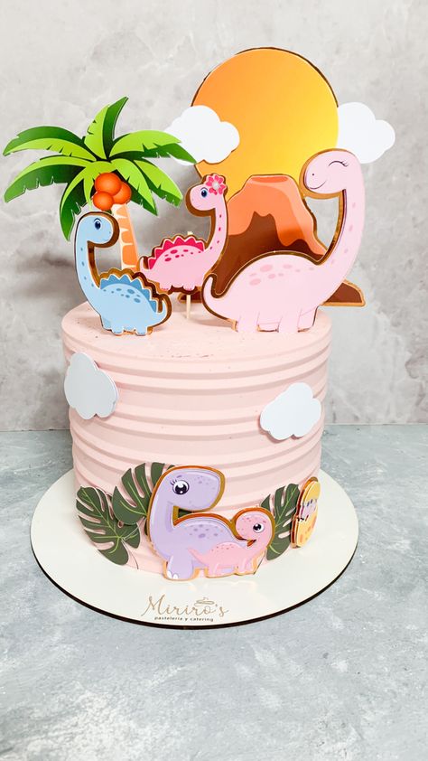 Pink Dinosaur Cake, Girl Dinosaur Cake, Dinosaurs Cake, Dino Pink, Dinasour Birthday, 30 Cake, Girl Dinosaur Birthday, Dino Cake, Dinosaur Birthday Cakes