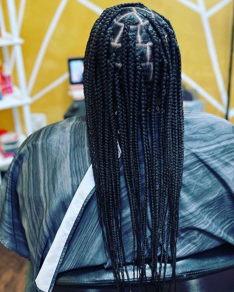 28 Trending Medium Knotless Braids Hairstyles Knotless Braids Small Medium, Braids Small Medium, Old Braided Hairstyles, Med Knotless Box Braids, Med Knotless, Small Medium Knotless, Small Medium Knotless Braids, Medium Knotless Braids Hairstyles, Medium Knotless Braids