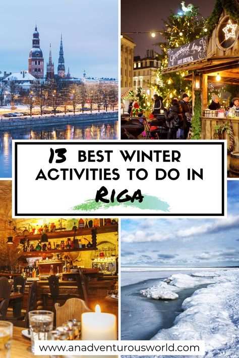 From stunning snowshoeing to festive Christmas markets to architectural walking tours, here are the 13 best things to do in Riga in winter. #riga #rigalatvia #rigainwinter #thingstodoinrigainwinter #whattodoinrigainwinter #winterinriga #winterriga #winterlatvia Things To Do In Riga Latvia, Riga Christmas Market, Riga Latvia Winter, Riga Winter, Riga Christmas, Things To Fo, Latvia Travel, Indoor Markets, Christmas Bucket List