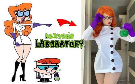 Dexter's Laboratory in Real Life | JD Cars Toys Dexter Costume Female, Dexters Mom Costume, Dexters Laboratory Costume, Dexter's Laboratory Costume, Dexter Cosplay, Dexter Costume, Dexter Halloween, Halloween Costumes Redhead, Dexters Laboratory