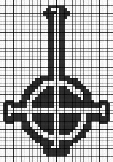 Ghost Band Crochet Pattern, Occult Pixel Art, Ghost Bc Pixel Art, Plague Doctor Pixel Art Grid, Ghost Band Cross Stitch, Ghost Band Perler Beads, Ghost Band Crochet, Ghost Band Kandi, Ghost Alpha Pattern