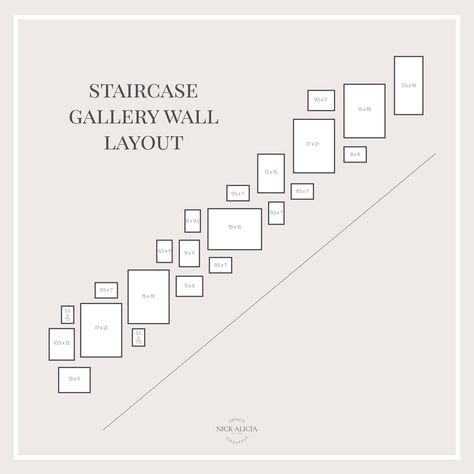 Stair Well Gallery Wall Ideas, Staircase Collage Wall Frame Layout, Photo Wall Stairway, Displaying Family Photos On Wall Stairs, Large Gallery Wall Staircase, Stair Wall Gallery Layout, Photos On Stairs Wall, Picture Wall Ideas Up The Stairs, Gallery Wall Over Stairs