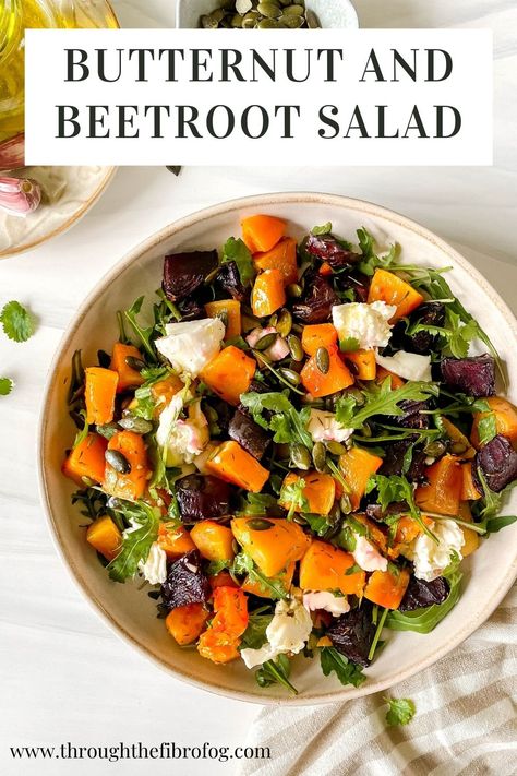 Roasted Butternut And Beetroot Salad, Salads Recipes Beetroot, Beetroot And Butternut Salad Feta, Roasted Butternut Salad Recipes, Butternut Salad Roasted, Cooked Beetroot Recipes, Roasted Beetroot Salad, Beetroot Salad Recipes Healthy, Slaaie Vir Somer