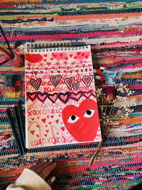 #valentines #valentinesdaydecorations #valentinesdaycrafts #valentinesdaynails #art #watercolor #aesthetic #artist #artwork #artcreative #lifestyle #red Valentines Sketchbook, Watercolor Aesthetic, Sketchbook Ideas, Valentines Day Decorations, Valentine's Day Nails, Art Watercolor, Artist Artwork, Dear Diary, Creative Art