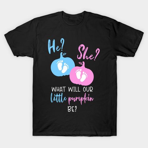 Gender Reveal Shirt Ideas, Pumpkin Gender Reveal, Colts Logo, Baby Announcement To Husband, Baby Shower Shirts, Gender Reveal Gifts, Gender Reveal Shirts, T Shirt Ideas, Shower Stuff