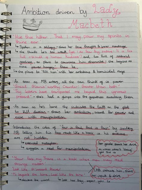 Ambition In Macbeth, Lady Macbeth Revision, Macbeth Ambition Quotes, Lady Macbeth Character Analysis, Macbeth Revision Gcse, Macbeth Character Analysis, Macbeth Revision, Gcse Tips, Macbeth Lessons