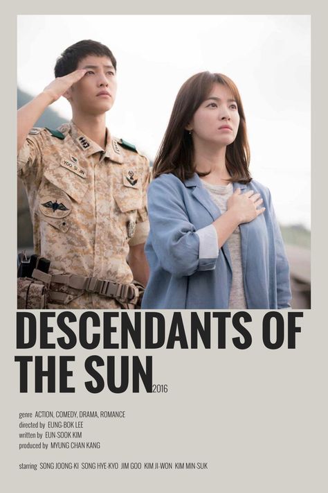 Descendants Of The Sun Kdrama Poster, Descendants Of The Sun Minimalist Poster, Descendants Of The Sun Poster, Kdramas Posters, Korean Drama Poster, Descendant Of The Sun, Poster Kdrama, Kdrama Posters, Kdrama Recommendation