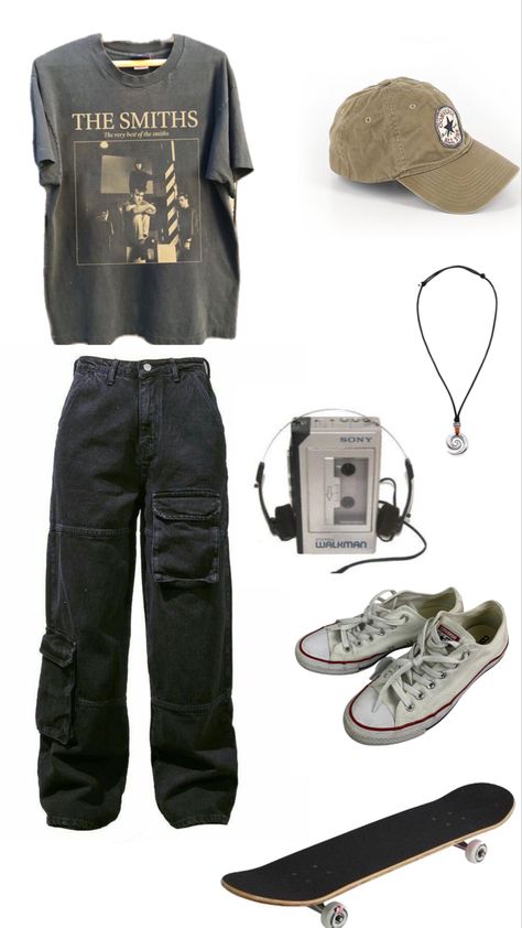 Outfit Boards Aesthetic Men, Male Outfit Collage, Men Fashion Board, Aesthetic Clothes Men Vintage, Men Outfit Collage, Male Outfit Board, Downtown Male Outfits, Men Outfit Board, The Smiths Inspired Outfit