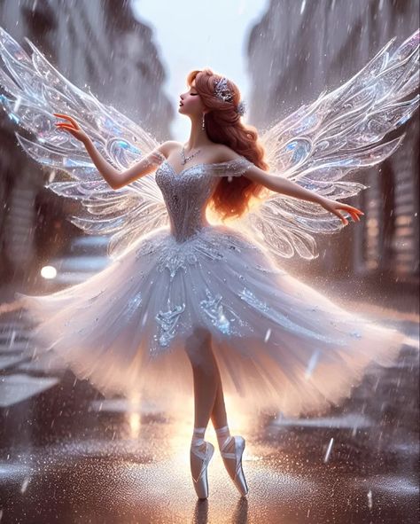 Ballet Academia, Music Fairy, Wings Club, Angel Barbie, Girly Illustration, Egyptian Era, Ballet Posters, Fairies Dancing, Ballerina Art