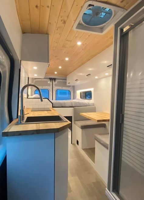 Ford Transit Rv, Van Conversion For Family, Ford Transit Camper Conversion, Ford Transit Conversion, Cargo Van Conversion, Van Conversion Layout, Ford Transit Campervan, Van Interiors, Diy Van Conversions